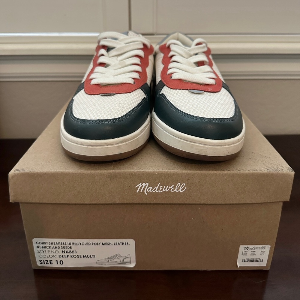 MADEWELL Court Sneakers in Leather and Mesh